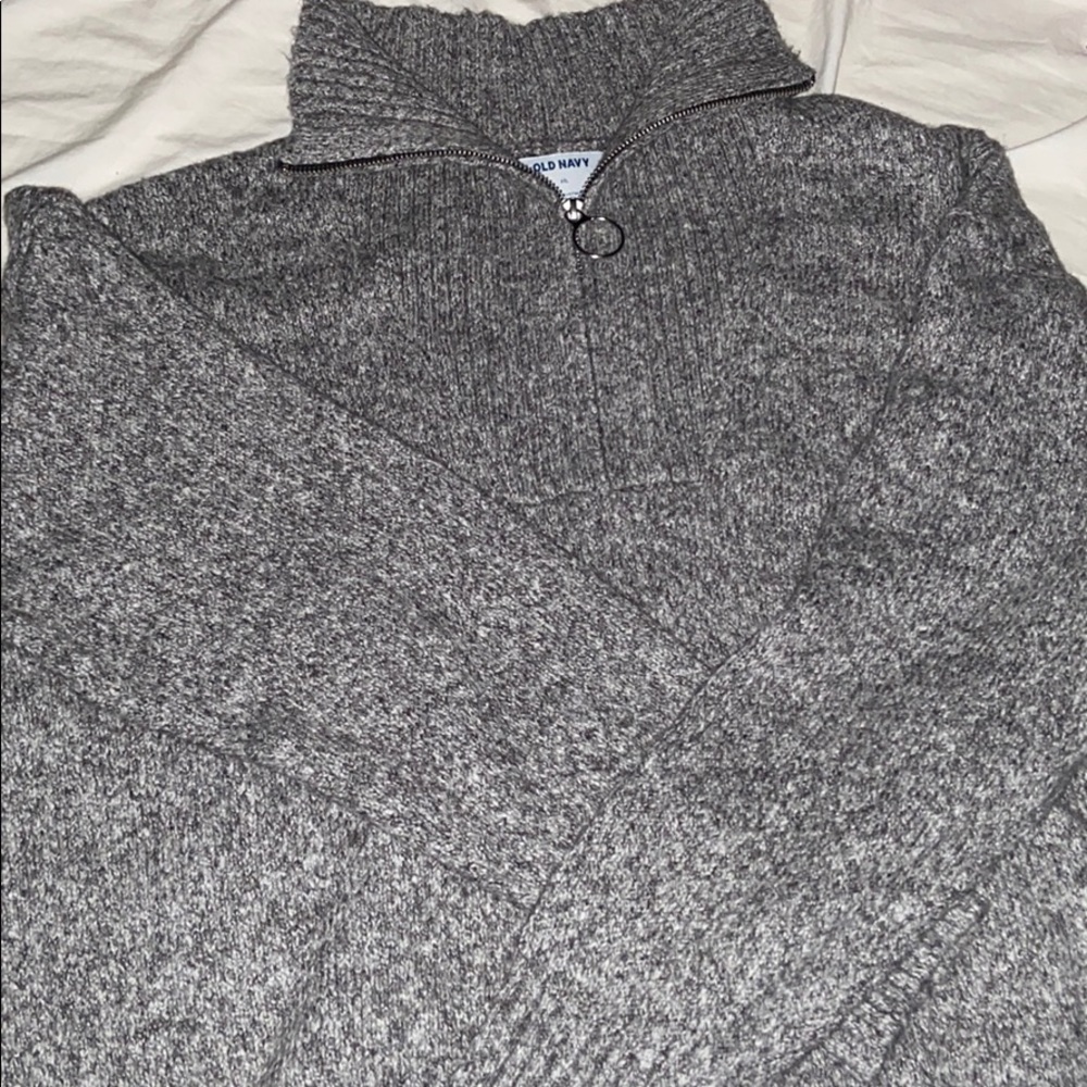 A half way zip up sweater